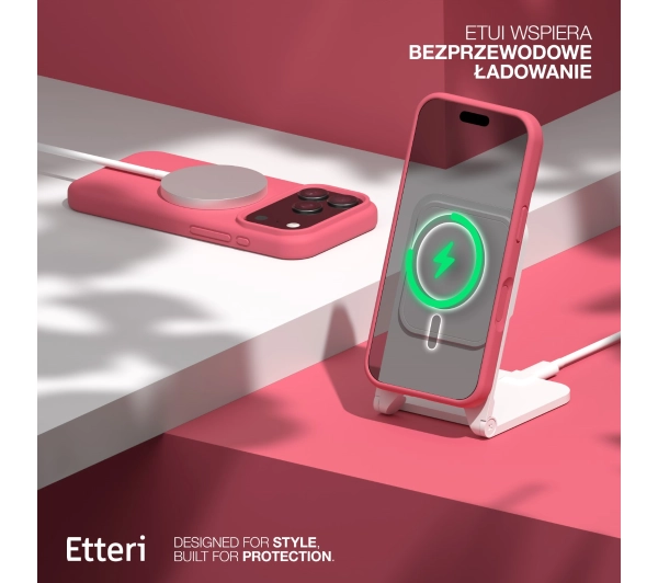 Etteri Silicone Case do iPhone 17 Malinowy