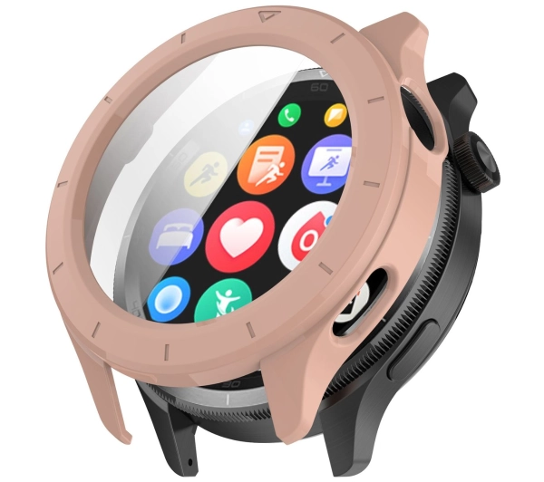 Bizon ze szkłem do Xiaomi Watch S4 różowy
