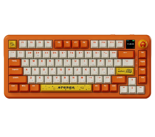 Ajazz AK820 MAX Avocado Switch Pomarańczowy