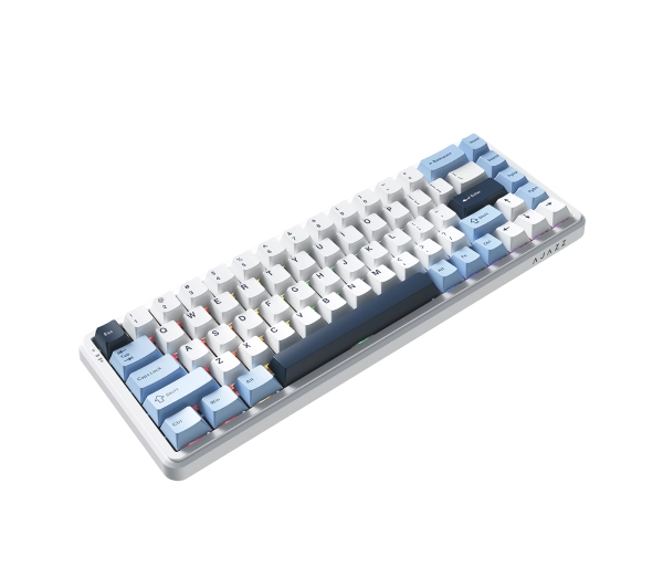 Ajazz AK680 MAX (8+8K) Magnetic Switch Biały