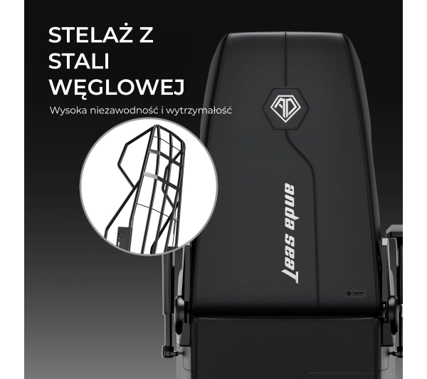 Anda Seat X3 Gaming Sofa Elegant Black Gamingowy do 120kg Skóra Eco Czarny - Kup na Raty - RRSO 0%
