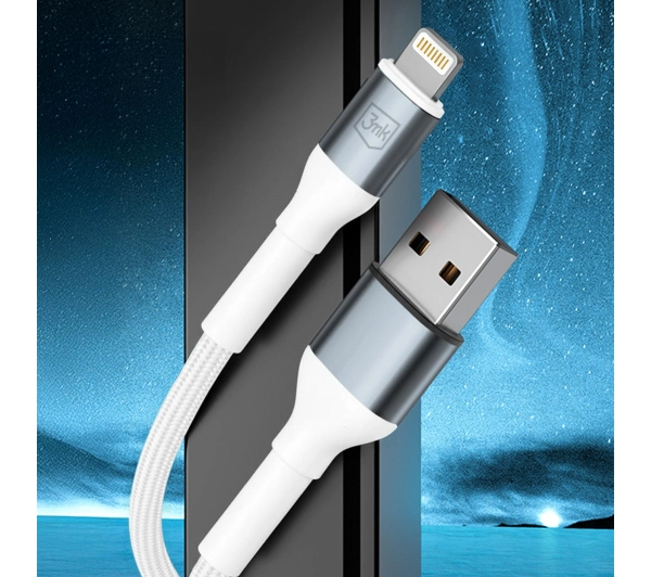 3mk Hyper Cable N-SERIES A to Lightning 2m 5V/2.4A 12W White