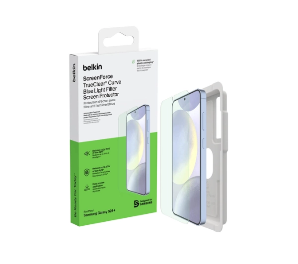 Belkin TrueClear Curve do Galaxy S24+ z filtrem światła niebieskiego