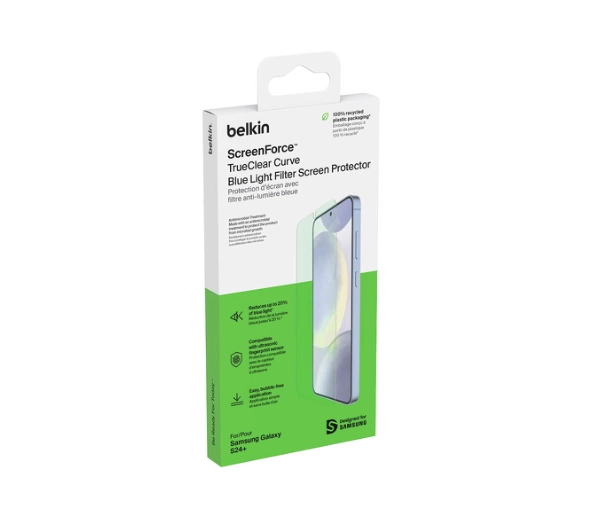 Belkin TrueClear Curve do Galaxy S24+ z filtrem światła niebieskiego