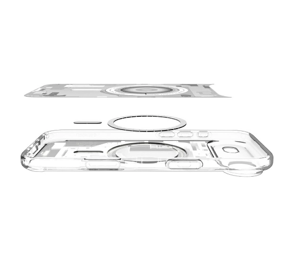 Spigen Ultra Hybrid Mag MagSafe do iPhone Air zero one Biały
