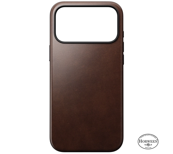 Etui NOMAD Modern Leather Horween do Apple iPhone 17 Pro Max Brąz rustykalny