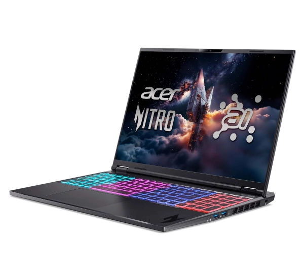 Acer Nitro 16 AI AN16-61 16" 180Hz Ryzen AI 9 365 32GB RAM 1TB Dysk SSD RTX5070 DLSS4 Win11 Pro Czarny Funkcje AI - Kup na Raty - RRSO 0%