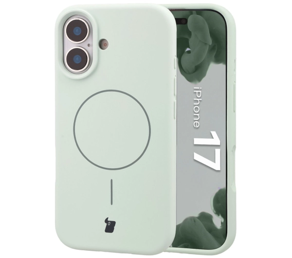 Bizon Silikonowe Soft  z MagSafe do Apple iPhone 17 Pistacjowy