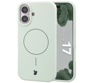Bizon Silikonowe Soft  z MagSafe do Apple iPhone 17 Pistacjowy