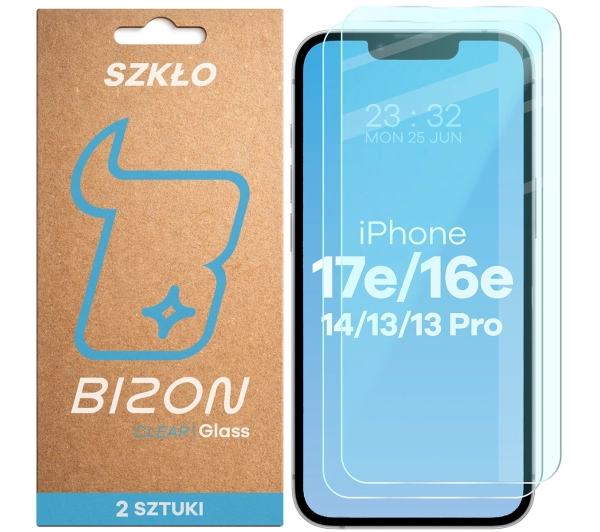 Bizon Clear Duo do iPhone 16e / 14 / 13 Pro / 13 / 17e