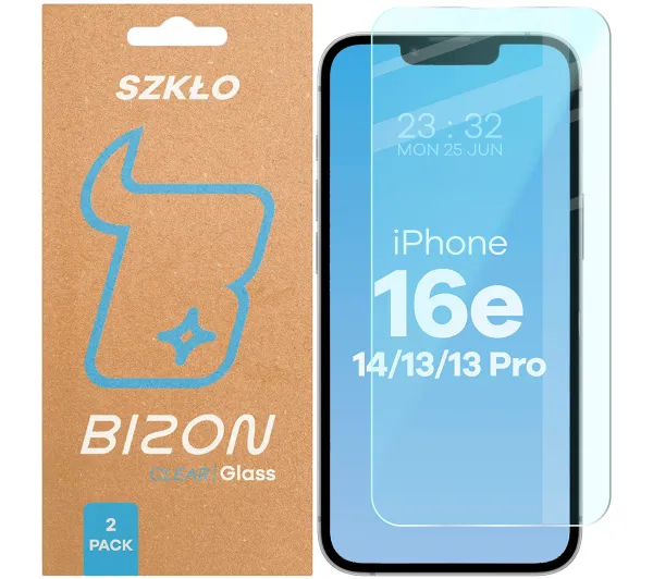 Bizon Clear Duo do iPhone 16e / 14 / 13 Pro / 13