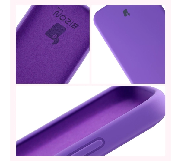 Bizon Silikonowe Soft do Oppo Reno14 Fioletowy