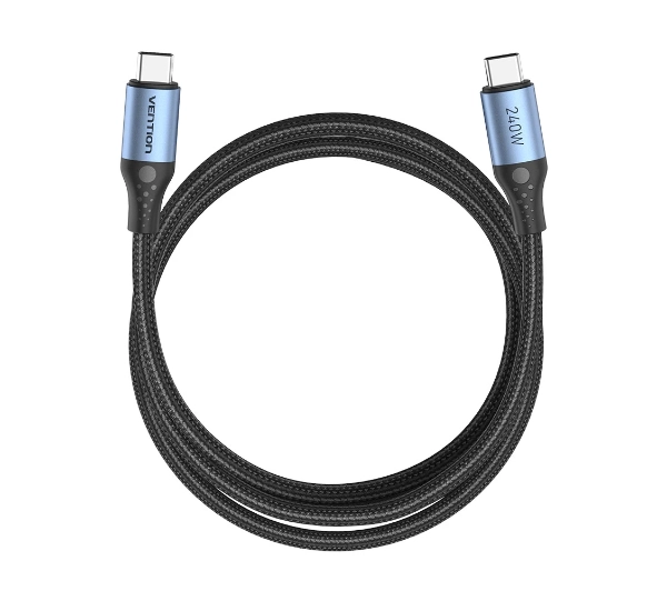 Vention USB-C do USB-C 2.0 5A 240W 1,5m Czarny