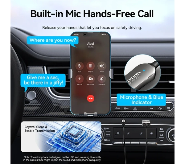 Vention NAIHG Nadajnik/Odbiornik Bluetooth 5.4