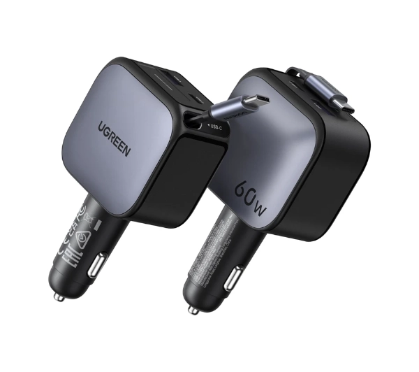 UGREEN EC602 2x USB-C USB-A 60W Szary
