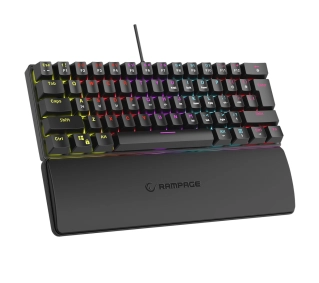 Rampage PLOWER K60 Blue Switch Czarny