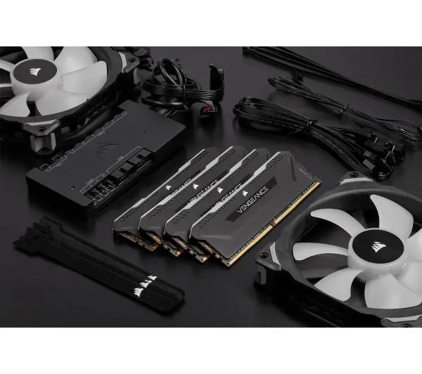 Corsair Vengeance RGB Pro SL DDR4 32GB (4x8GB) 3200 CL16 Czarny - Kup na Raty - RRSO 0%