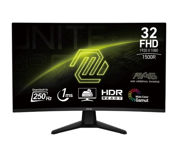 MSI MAG 32C6X 31,5" Full HD VA 250Hz OC 1ms MPRT Zakrzywiony Gamingowy