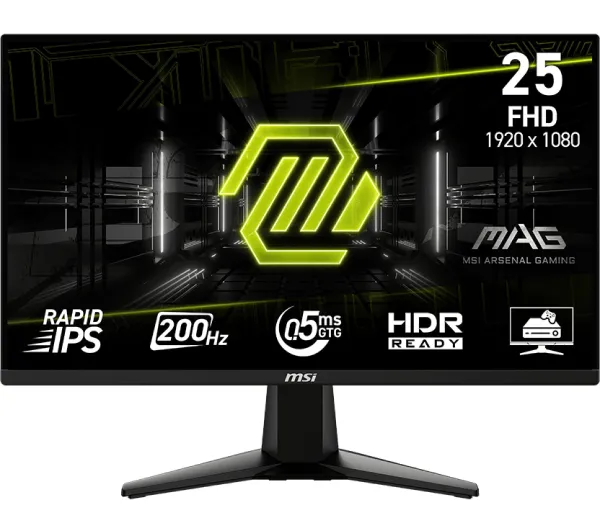 MSI MAG 255F E20 24,5" Full HD Rapid IPS 200Hz 0,5ms Gamingowy