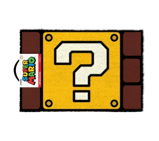 Pyramid Coir Doormat Super Mario Question Mark Block