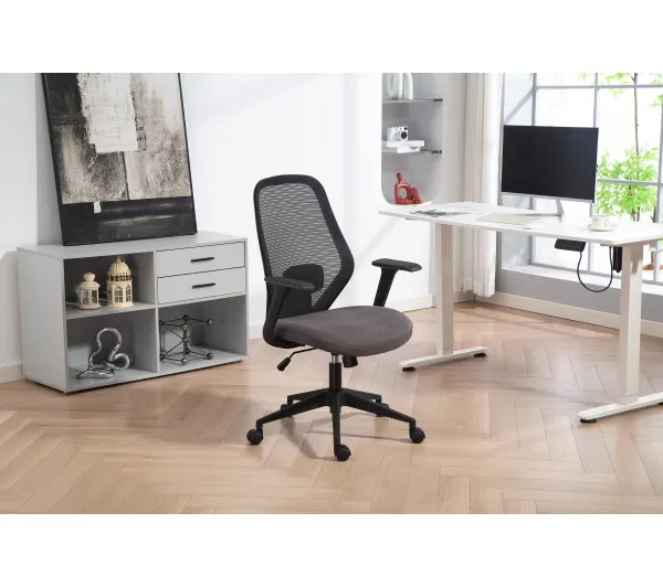Cobra Office One HF306BK Biurowy do 150kg Tkanina Czarny - Kup na Raty - RRSO 0%
