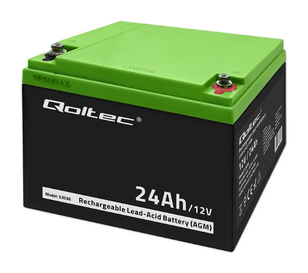 Qoltec 53036 AGM 12V 24Ah