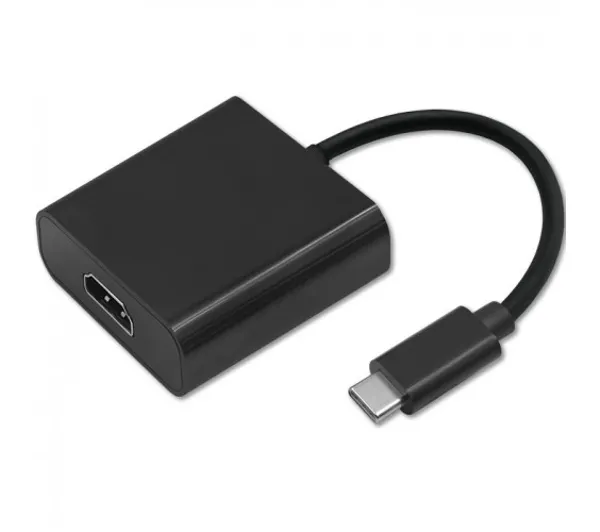 Qoltec 50375 HDMI do USB-C Czarny