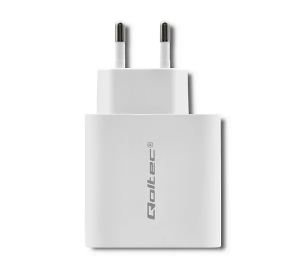 Qoltec 51718 USB-A USB-C 45W Biały