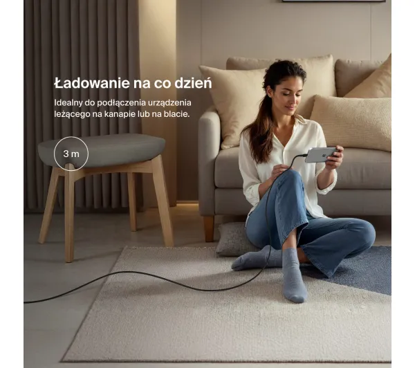 Belkin BoostCharge Pro USB-C do USB-C 240W 3m Czarny