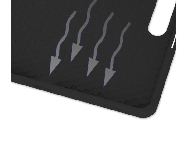Bizon Case Tab Lizard z klapką do Samsung Galaxy Tab S9 FE Plus Czarny