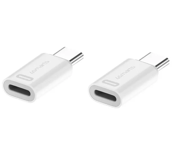 4smarts 540711 Zestaw Lightning do USB-C 27W Biały