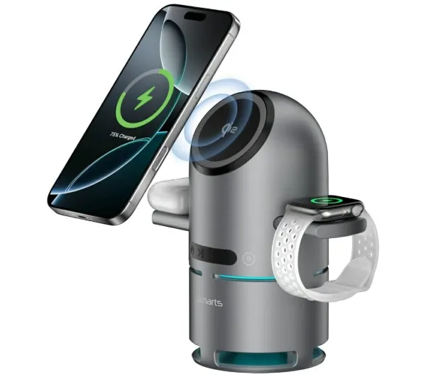 4smarts ChargeBot Sound Qi2 Szary