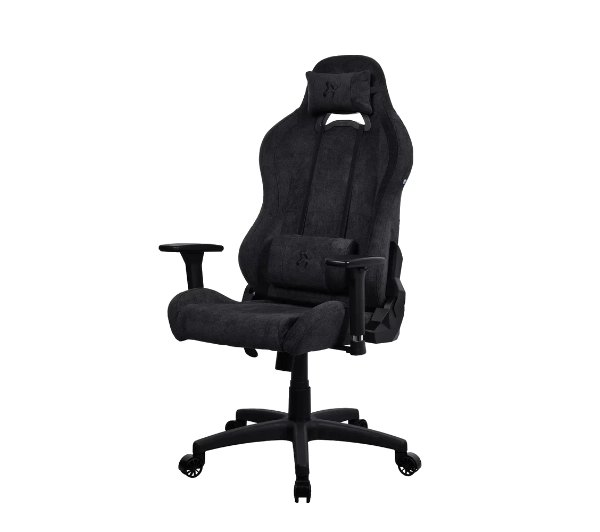 Arozzi Torretta Soft Fabric Pure Black Gamingowy do 120kg Tkanina Czarny