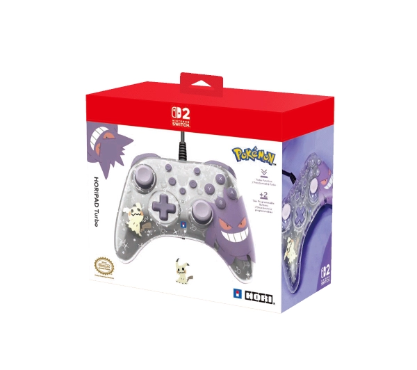 Hori HORIPAD Turbo Gengar & Mimikyu do Nintendo Switch 2 Przewodowy