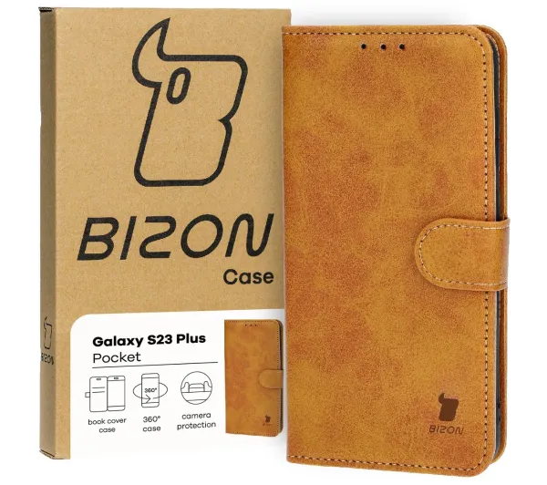 Bizon Pocket do Samsung Galaxy S23 Plus Brązowy