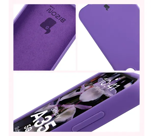 Bizon Soft Case do Samsung Galaxy A35 5G Fioletowy