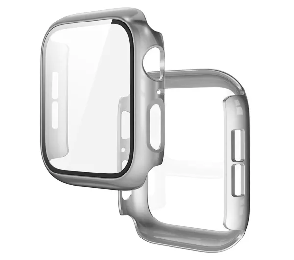 Bizon Case Watch Adamo do Apple Watch SE 3 / SE 2 / SE / 6 / 5 / 4 40mm Matowy srebrny