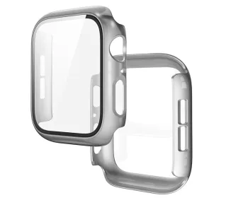 Bizon Case Watch Adamo do Apple Watch SE 3 / SE 2 / SE / 6 / 5 / 4 40mm Matowy srebrny