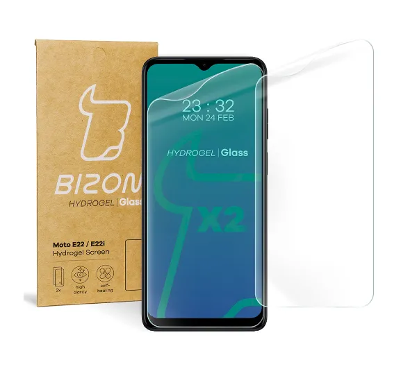 Bizon na ekran Hydrogel Front Duo do Motorola Moto E22 / E22i 2 sztuki