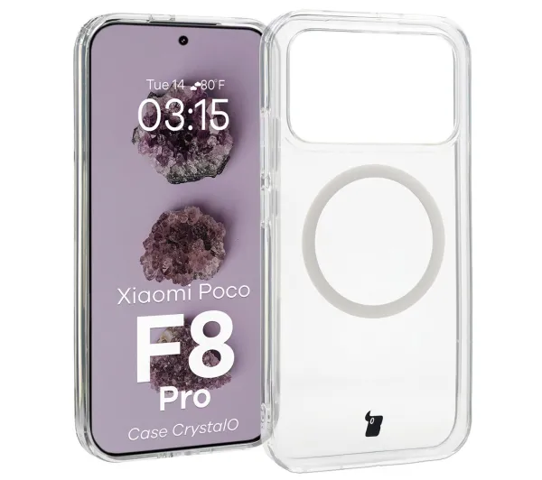 Bizon CrystalO do Xiaomi POCO F8 Pro Przezroczysty