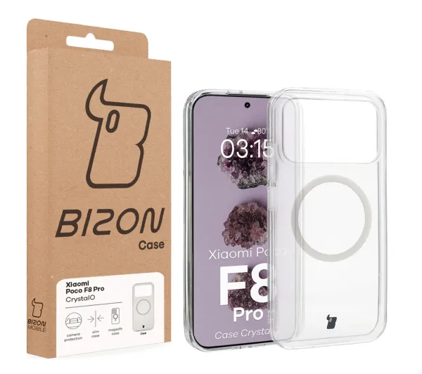 Bizon CrystalO do Xiaomi POCO F8 Pro Przezroczysty