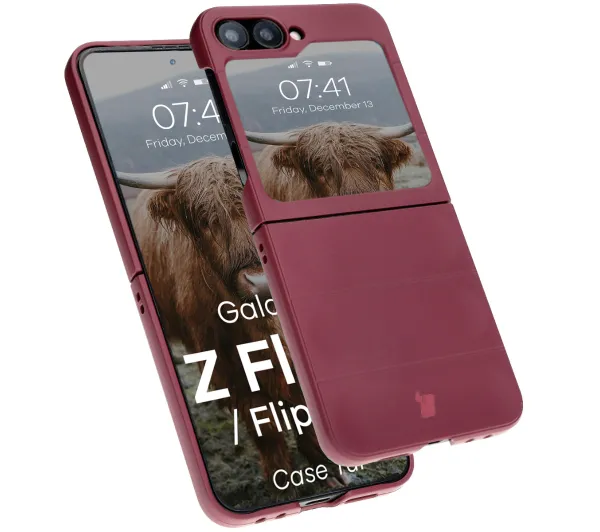 Bizon Tur do Samsung Galaxy Z Flip7 FE / Samsung Galaxy Z Flip6 Burgundowy