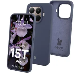 Bizon Soft Case do Xiaomi 15T Pro Ciemnoniebieski