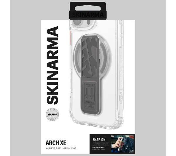 Skinarma Arch XE Phaze Smart Grip-Stand Szary