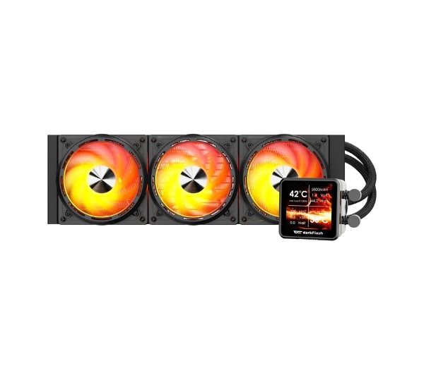 Darkflash DE360 ARGB LCD Czarny