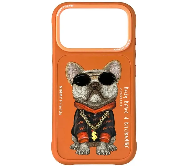 Nimmy Glasses Cool Dog do iPhone 17 Pro Pomarańczowy