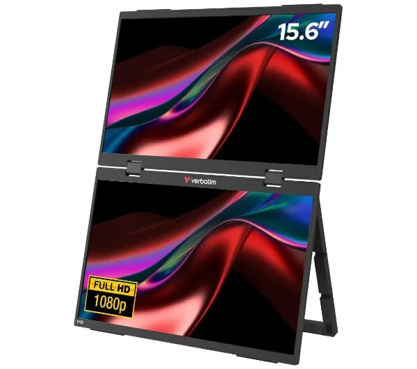 Verbatim 32403 Verbatim Essentials Podwójmny 15,6" Full HD 60Hz IPS 6ms Przenośny