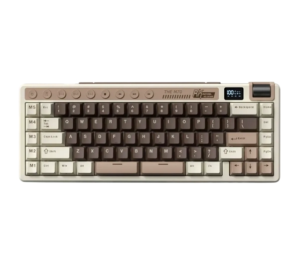 Royal Kludge RK-M70 Mocha Grey Cream Switch Beżowo-Brązowy