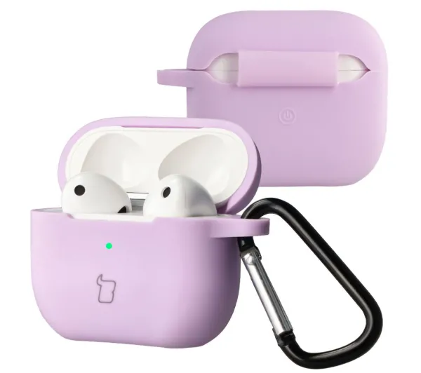 Bizon Case Headphone Silicone do AirPods 3 Lawendowy
