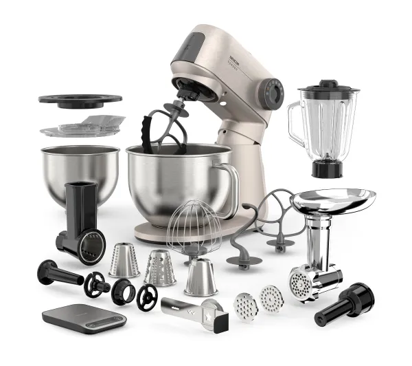 Roboty kuchenne - Sencor STM 7651WS 1500W Maszynka do mielenia Przystawka do krojenia w kostkę Blender kielichowy